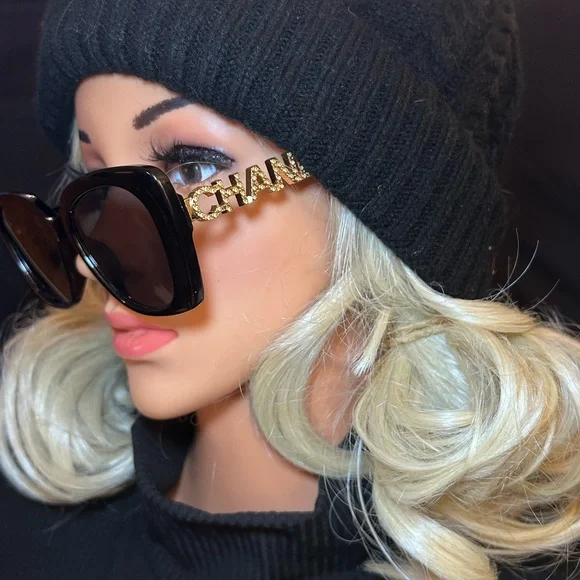 Chanel Square Sunglasses Black - Picture 10 of 12